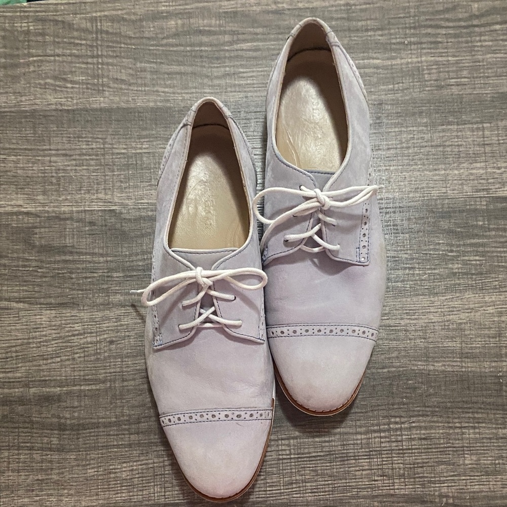 Cole Haan Women's Lace-Up Flats in Light Gray